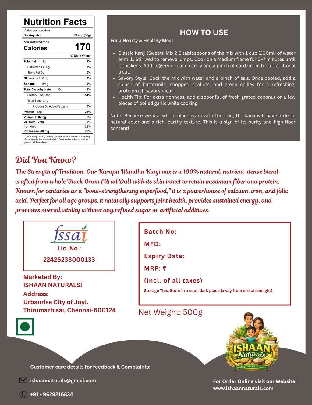 KARUPU ULUNDHU KANJI