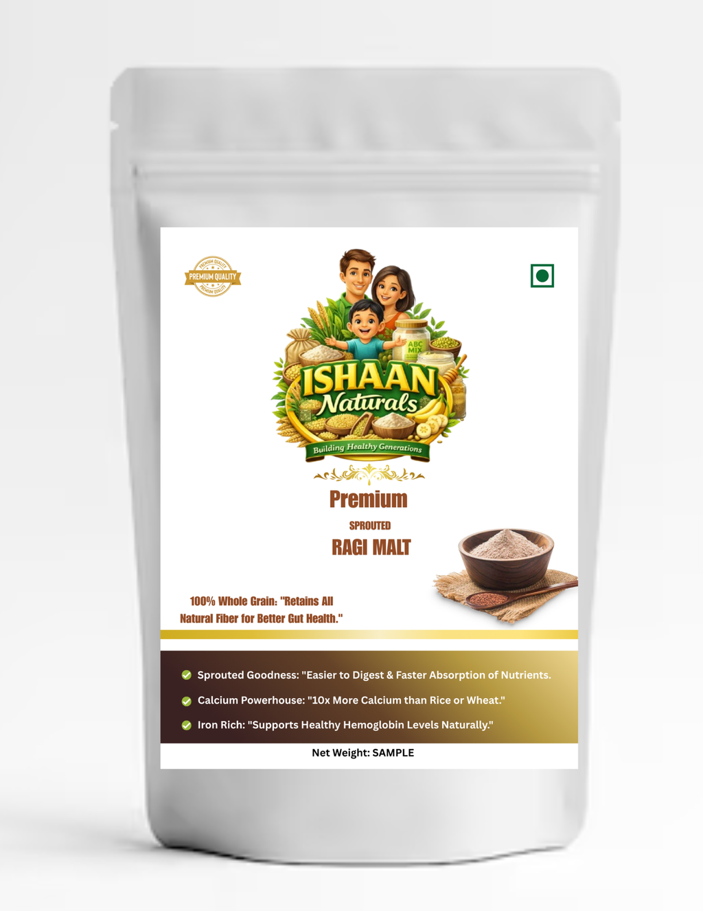 SPROUTED RAGI MALT