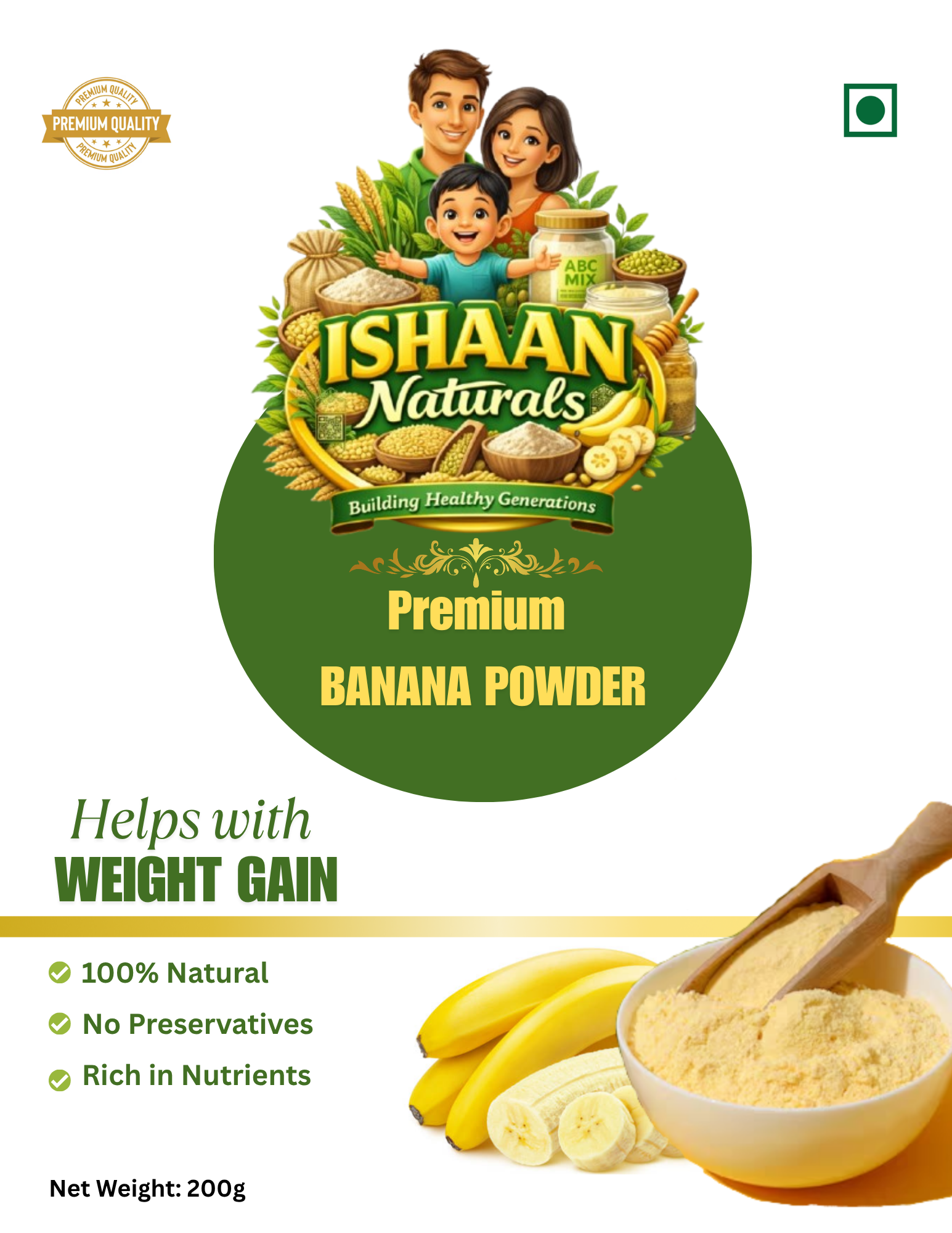 RAW BANANA POWDER